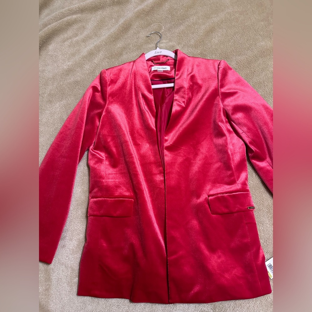 BNWT RED VELVET CALVIN KLEIN BLAZER SIZE 14P